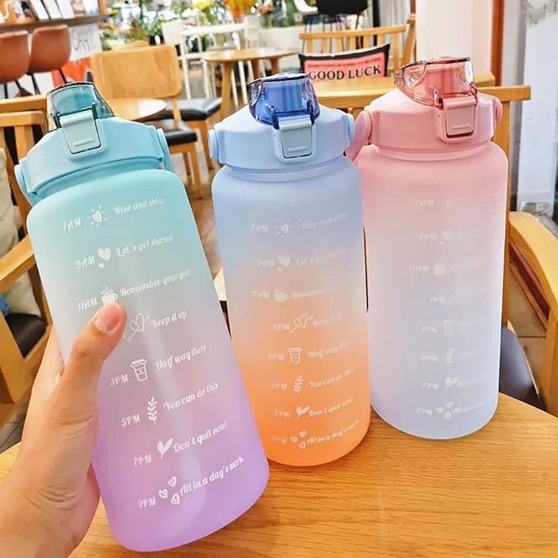 2L Time Marker Gradient Water Bottle