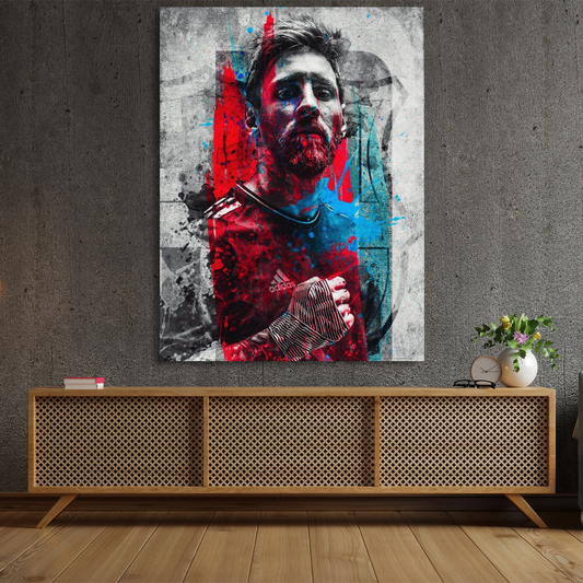 Messi - Street Art Portrait