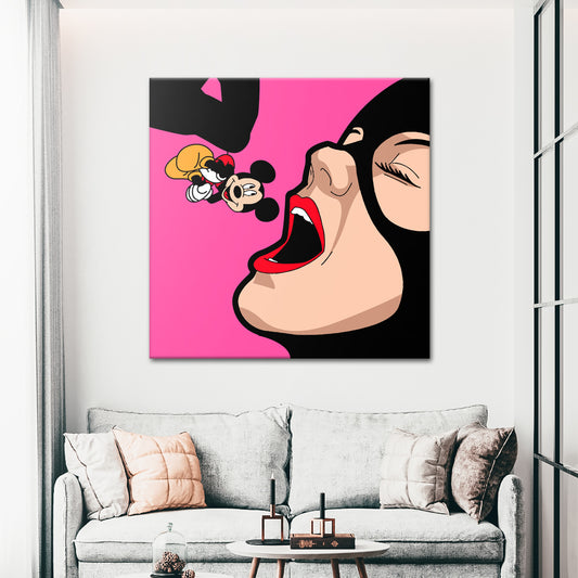Catwoman Eats Mickey