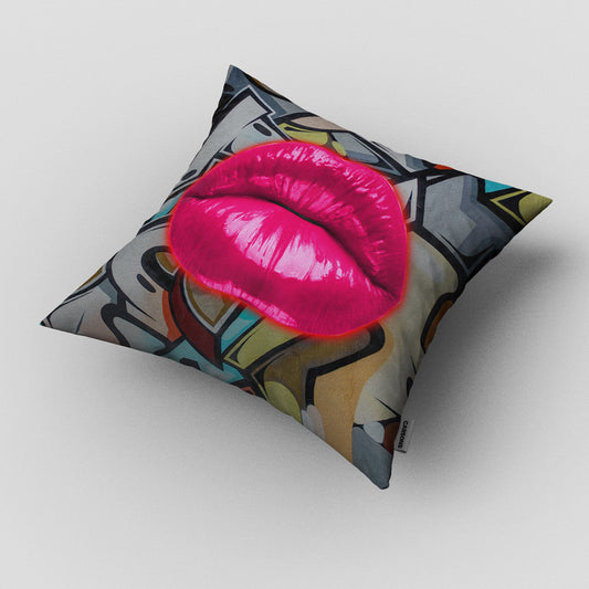 149 - Shocking Pink Lips Cushion