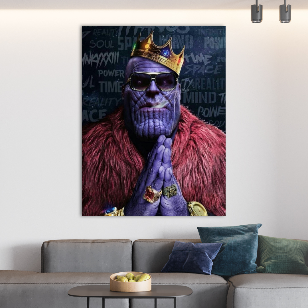 King Thanos  Marvel Comics Premium Printed Wall Art in Pakistan