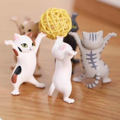 Cute Dancing Cat Figure for Desktop Decor