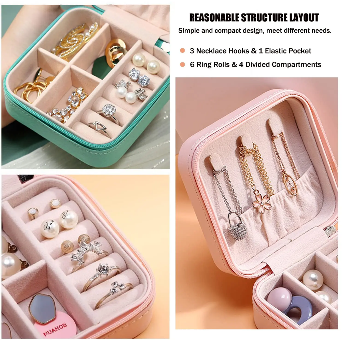 Portable Travel Jewelry Box