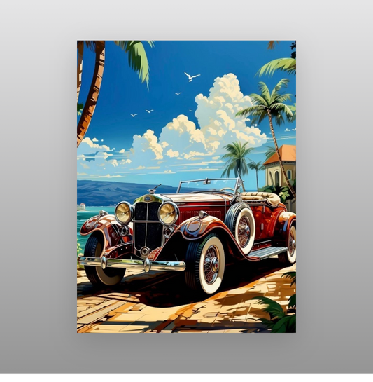 Classic car wall art