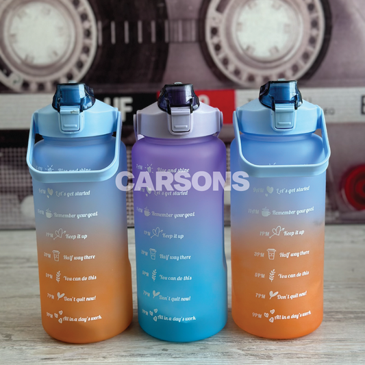 2L Time Marker Gradient Water Bottle