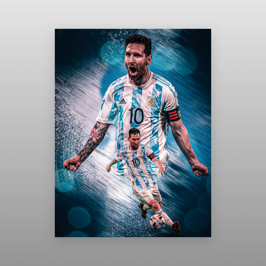 Messi - Brush Art