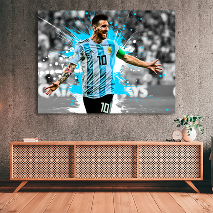 Messi - Blue Splash