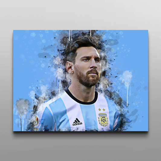 Messi - Watercolour Art