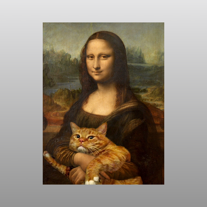 Mona Lisa with Cat
