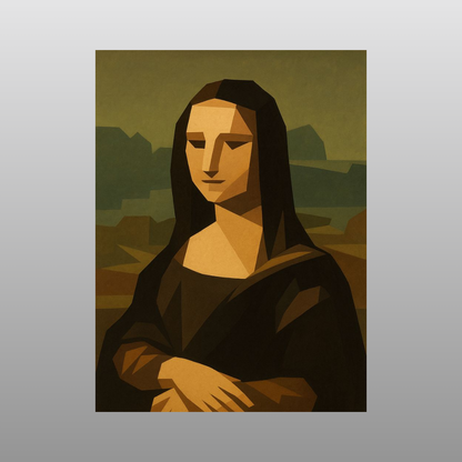 Mona Lisa Low Poly