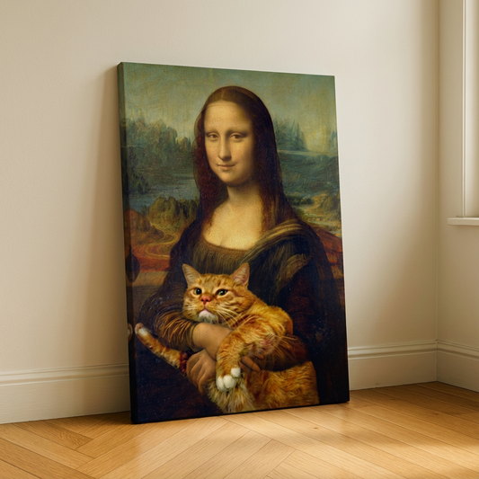 Mona Lisa with Cat