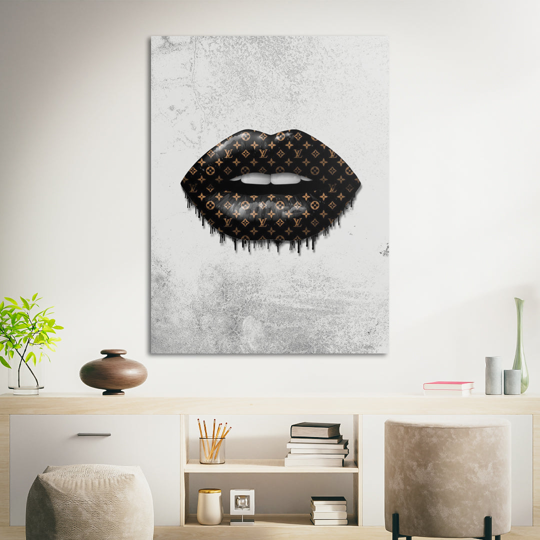 Louis Vuitton Lips Wall Art  Premium Printed Canvas & Tapestrty