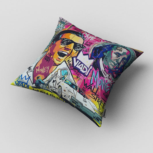 137 - Wolf of Street Art Cushion