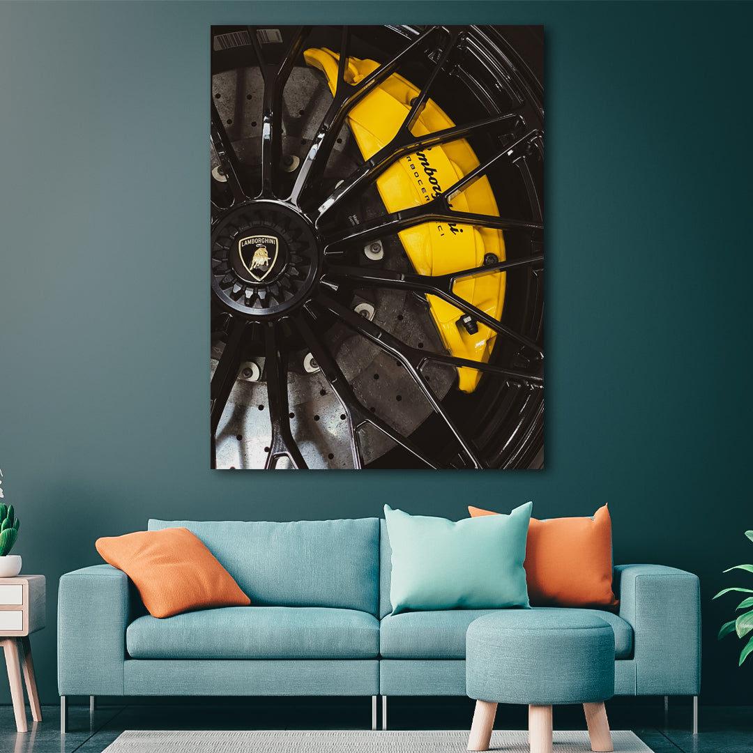 Lamborghini Wheel - Yellow