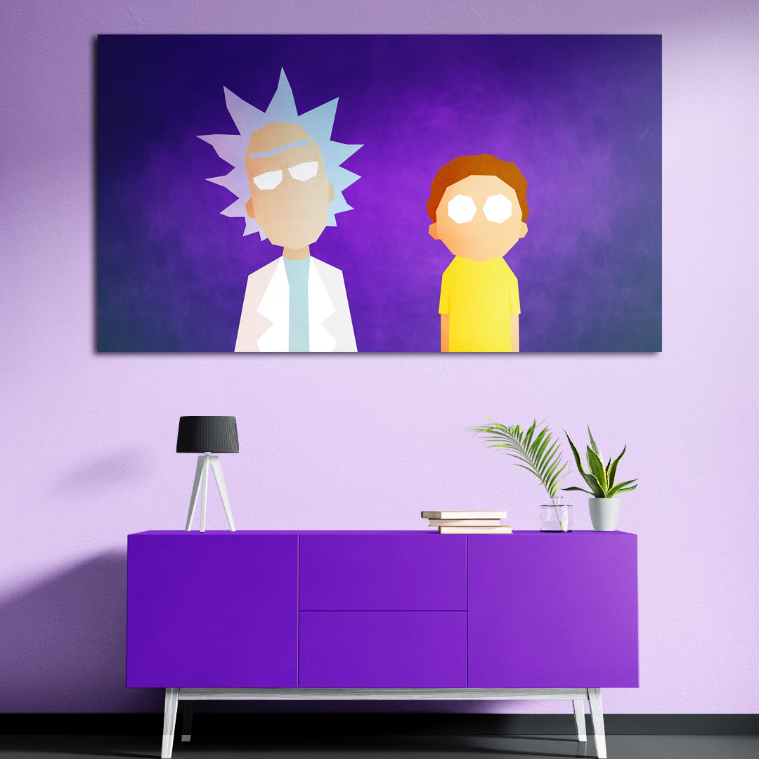 Low-Poly Rick and Morty