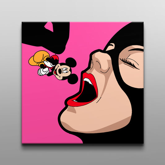 Catwoman Eats Mickey