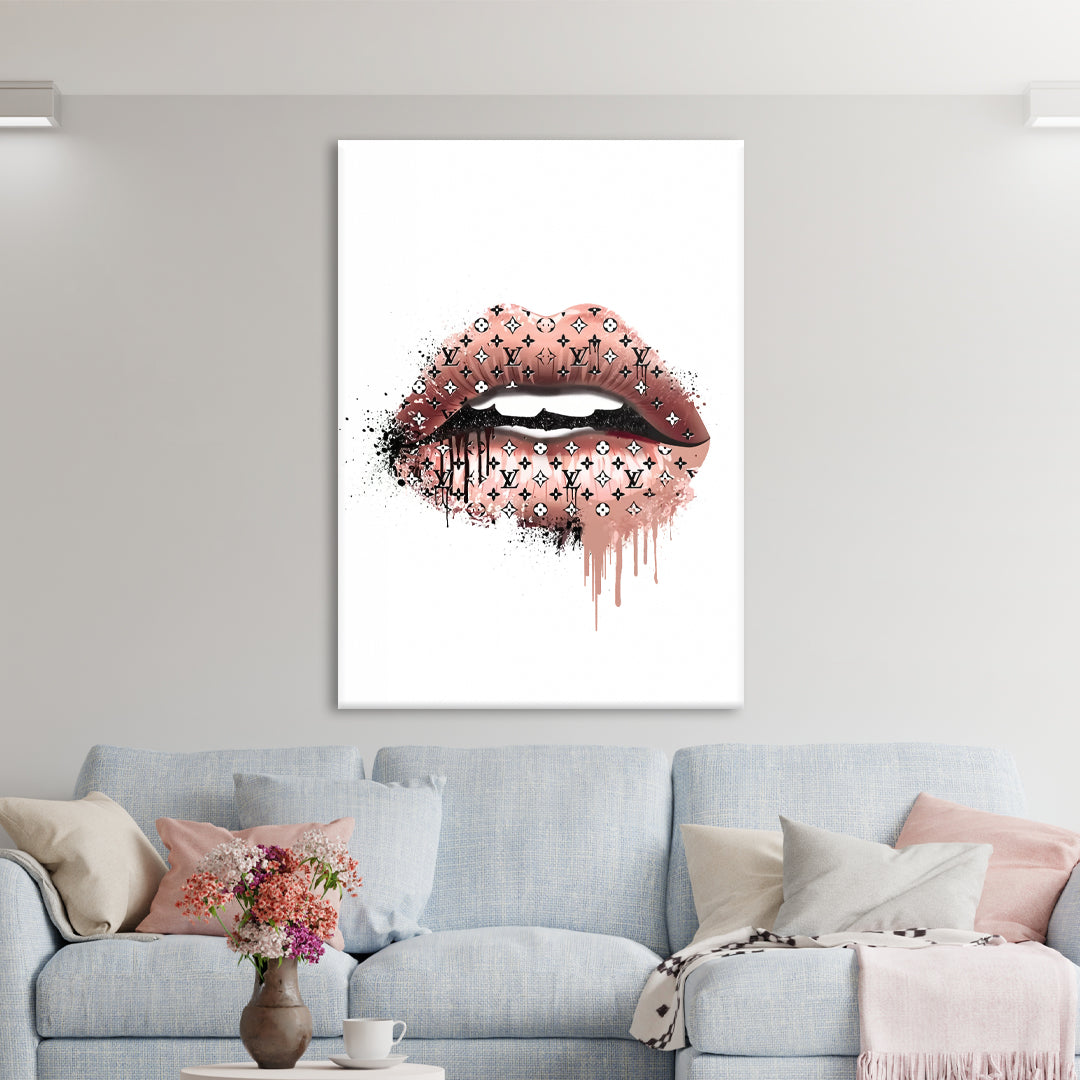 Louis Vuitton Lips Wall Art  Premium Printed Canvas & Tapestrty in  Pakistan by Carsons – Carsons Home