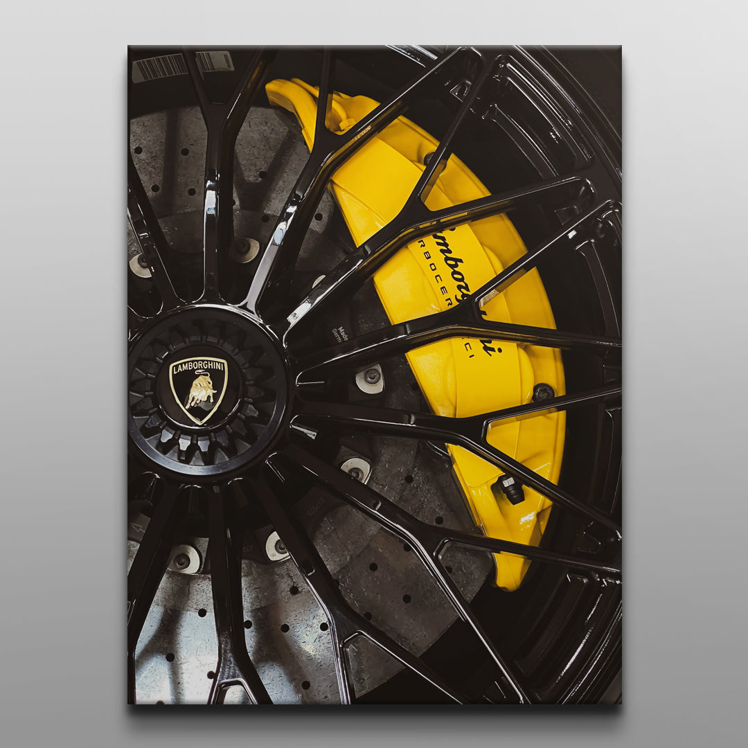 Lamborghini Wheel - Yellow